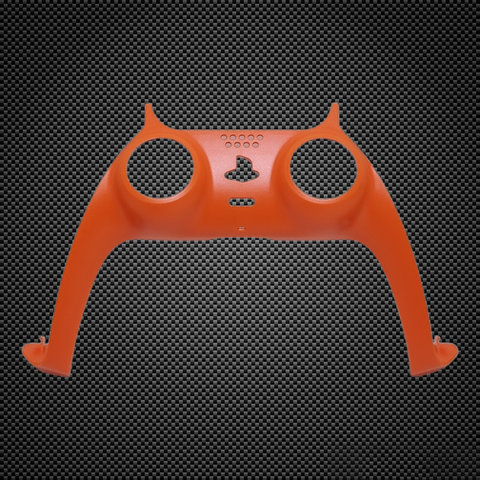 Orange PS5 Dualsense Custom Front Plastic Strip Trim Replacement