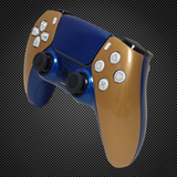 Metallic Gold & Blue Edition PS5 Custom Dualsense Controller