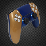 Metallic Gold & Blue Edition PS5 Custom Dualsense Controller
