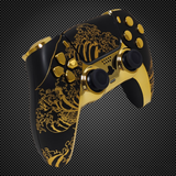 Golden Waves Black Themed PS5 Custom Dualsense Controller