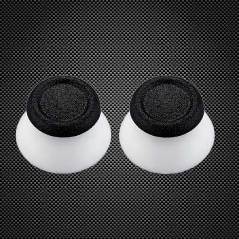 White & Black Replacement Pair Thumbsticks for Xbox One & PS4 Controllers