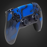 Digital Camo Blue Themed PS5 Custom Dualsense Controller