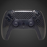 Carbon Fiber Themed PS5 Custom Dualsense Controller