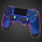 Chameleon Blue & Purple Themed Official PS4 Controller V2 Custom