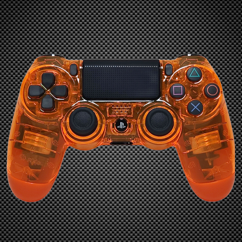 Ikke moderigtigt ubetalt til Official PS4 Controller V2 Custom Crystal Transparent/Clear Orange The –  Primzstar Modz