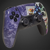 Comic Book Joker Themed PS5 Custom Dualsense Controller