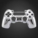 Chrome Silver Custom PS4 V2 JDM-040 Controller Front Shell
