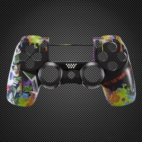 The Joker 'Why So Serious' Custom PS4 V2 JDM-040 Controller Front Shell