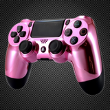 Chrome Pink Themed Official PS4 Controller V2 Custom