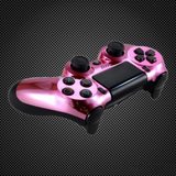 Chrome Pink Themed Official PS4 Controller V2 Custom