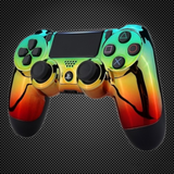 Chrome Rainbow Themed Official PS4 Controller V2 Custom