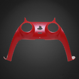 Red PS5 Dualsense Custom Front Plastic Strip Trim Replacement