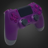 Purple & Grey Themed Official PS4 Controller V2 Custom Airbrush