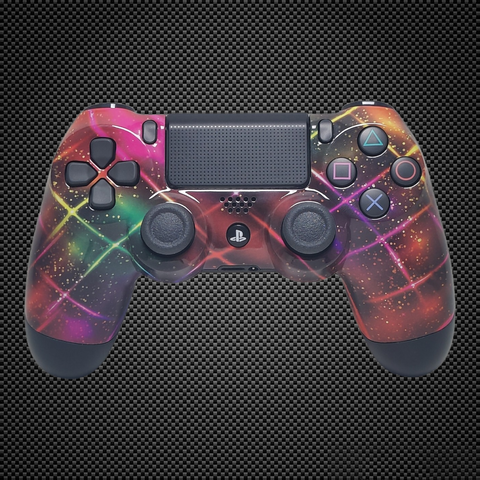 Rainbow Stars Themed Official PS4 Controller V2 Custom