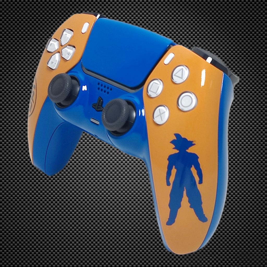 Custom Dualsense Dragonball Z Goku Themed PS5 Custom Dualsense Controller – Primzstar Modz