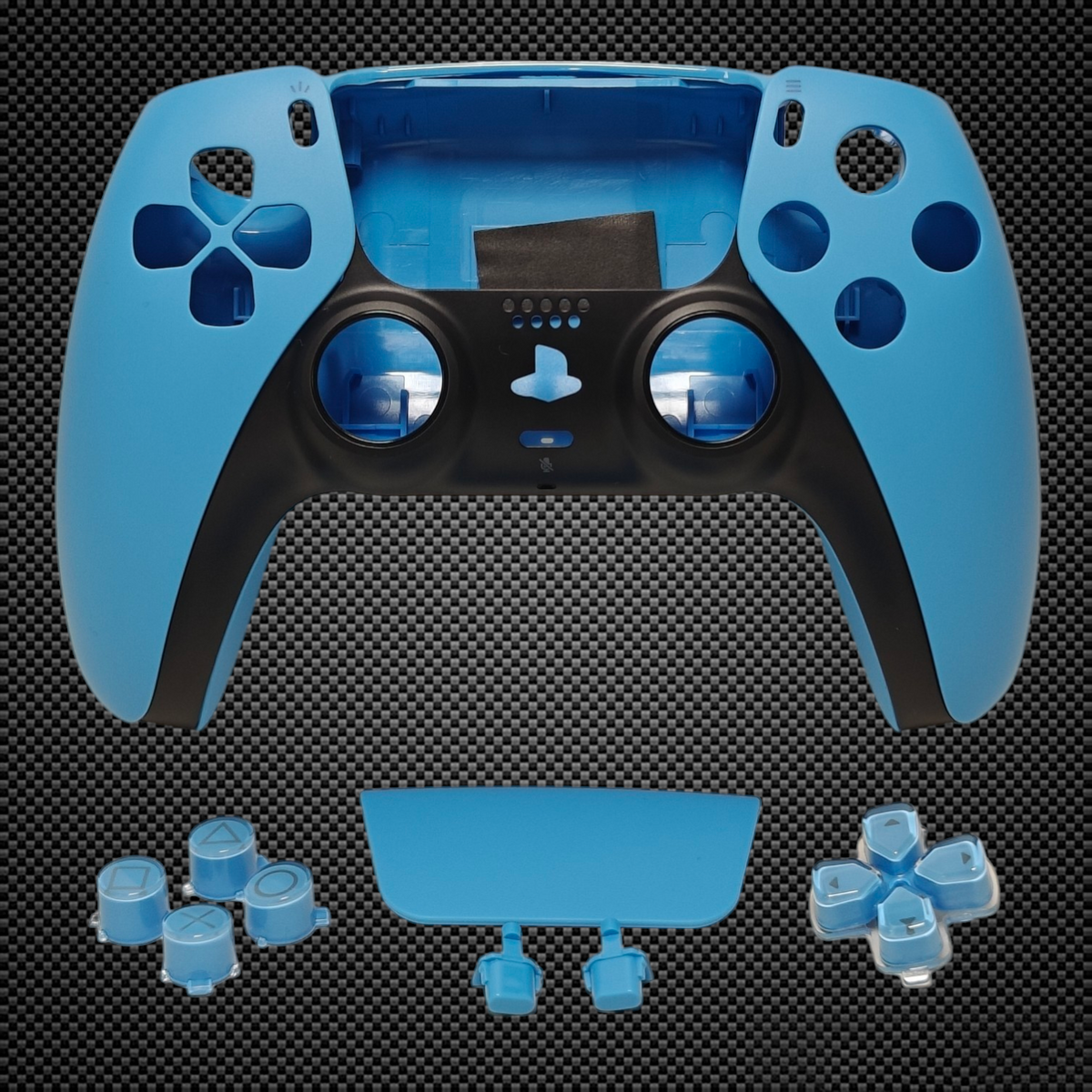 Official Starlight Blue PS5 Controller Full Shell BDM-020 – Primzstar Modz