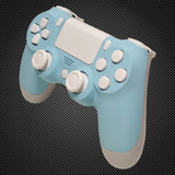 Sky Blue & White Themed Official PS4 Controller V2 Custom