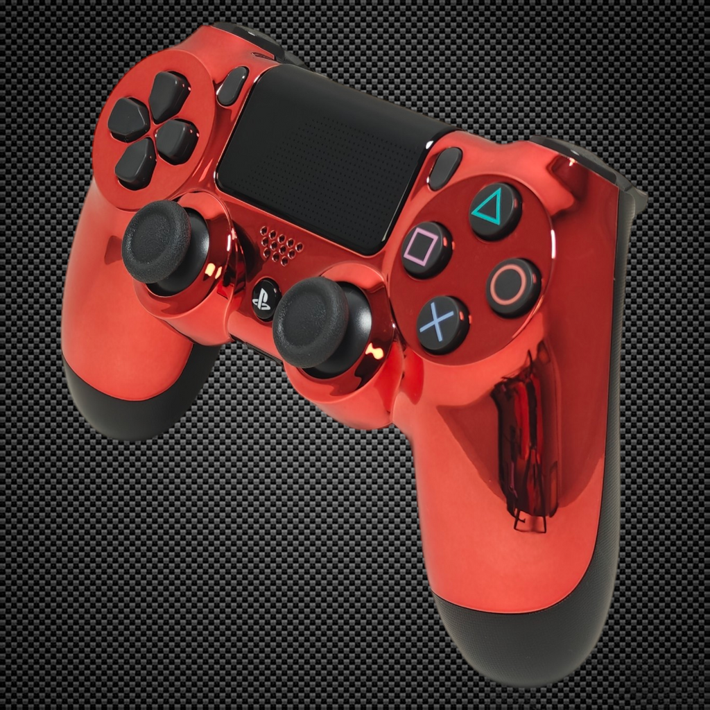 Chrome Red Themed Official PS4 Controller V2 Custom – Primzstar Modz