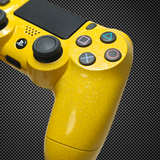 Glitter Yellow Themed Official PS4 Controller V2 Custom