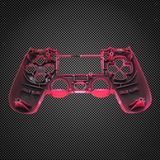 Fluorescent Pink Themed PS4 Controller Front Shell V2 Custom Painted