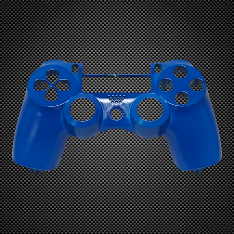 Fluorescent Blue Themed PS4 Controller Front Shell V2 Custom Painted