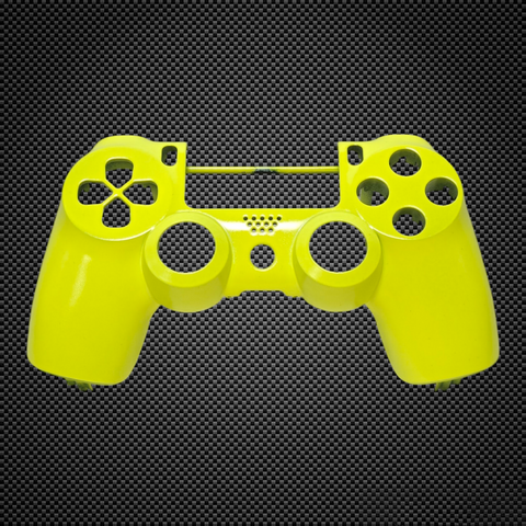 Fluorescent Yellow Themed PS4 Controller Front Shell V2 Custom Painted