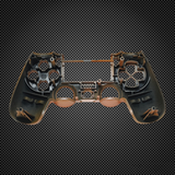 Pearlescent Peach Themed PS4 Controller Front Shell V2 Custom Painted