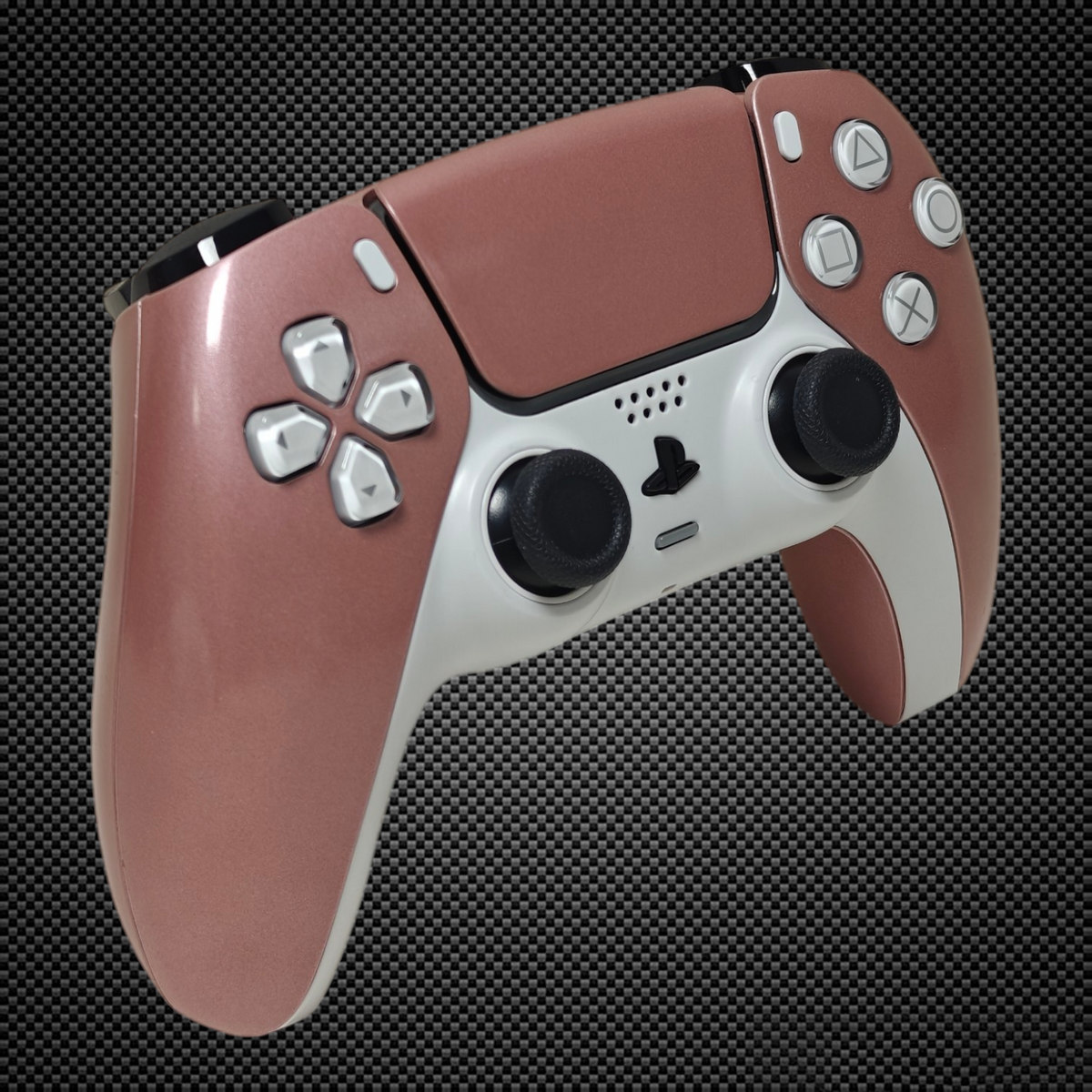 Pink Rose Gold Themed PS5 Custom Dualsense Controller – Primzstar Modz