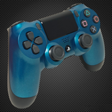 Metallic Teal Blue Themed Official PS4 Controller V2 Custom