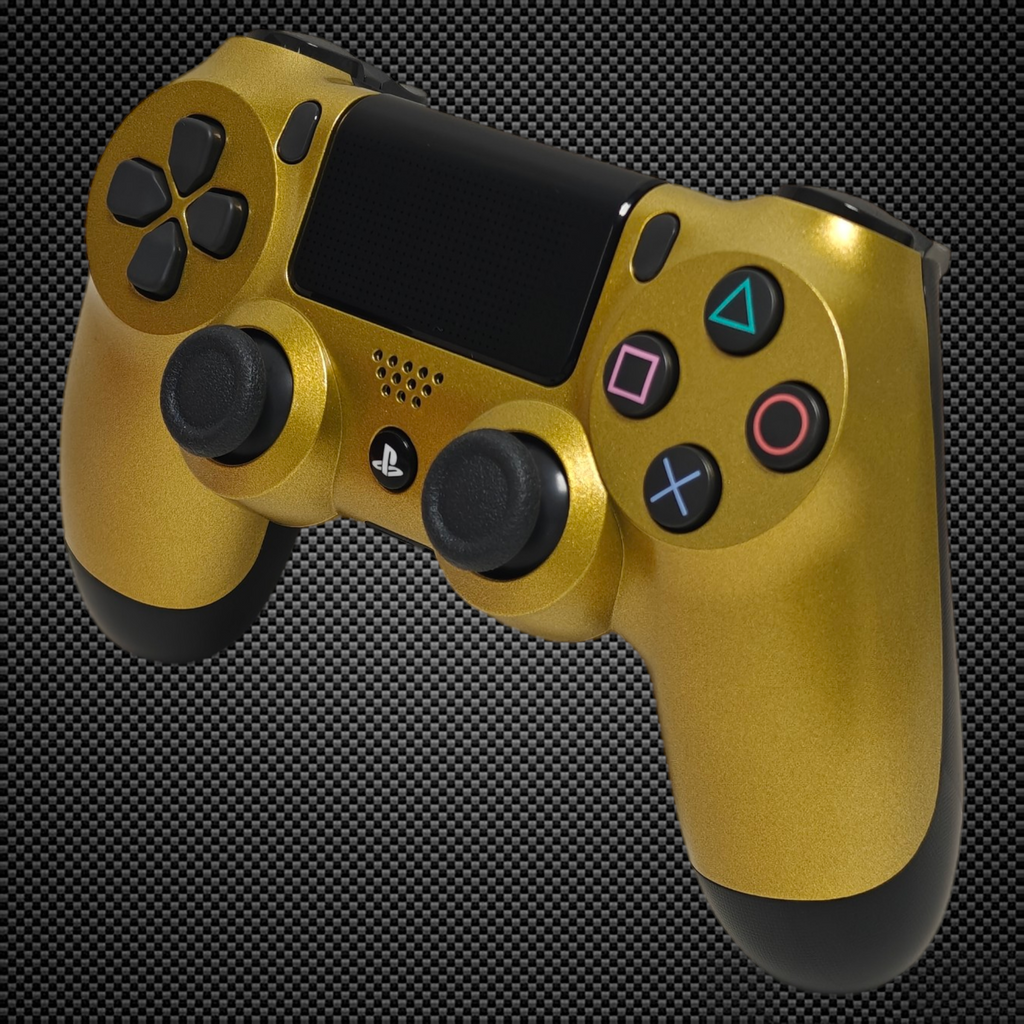 Metallic Gold Themed Official PS4 Controller V2 Custom – Primzstar Modz