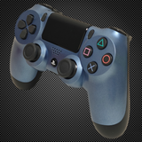 Metallic Azure Blue Themed Official PS4 Controller V2 Custom