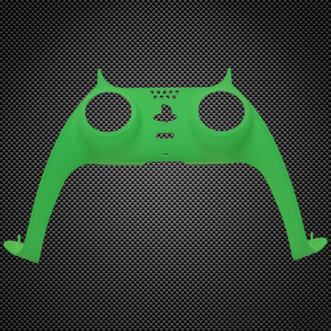 Soft Touch Green PS5 Dualsense Custom Front Plastic Strip Trim Replacement