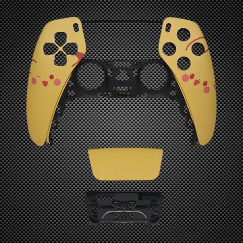 Pikacku Themed PS5 Controller Front Shell Custom