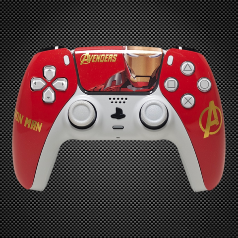 Ironman Avengers Themed PS5 Custom Dualsense Controller