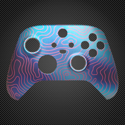 Damascus Themed Xbox Series X/S Custom Controller Front Shell