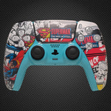 Superman Comic Themed PS5 Custom Dualsense Controller