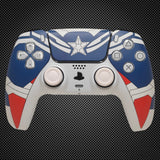 Captain America Themed PS5 Custom Dualsense Controller