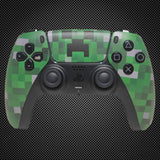 Green Creeper Themed PS5 Custom Dualsense Controller