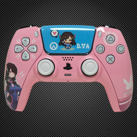 Overwatch D.Va Themed PS5 Custom Dualsense Controller