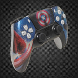Red Hulk vs Captain America Themed PS5 Custom Dualsense Controller