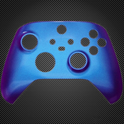 Chameleon Blue and Purple Themed Xbox Series X/S Custom Controller Front Shell