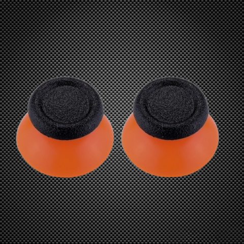 Orange & Black Replacement Pair Thumbsticks for Xbox One & PS4 Controllers