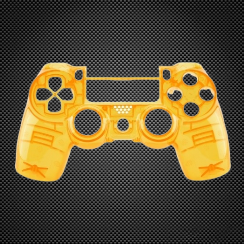 Crystal Yellow Custom PS4 V2 JDM-040 Controller Front Shell