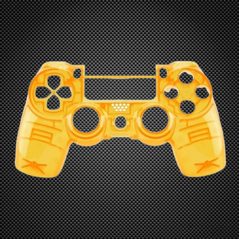 PS4 Slim/Pro JDS 040 V2 Controller Crystal Yellow Custom Front Shell