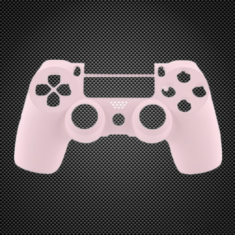 Soft Touch Baby Pink Custom PS4 V2 JDM-040 Controller Front Shell