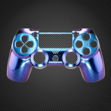 Chameleon Blue & Purple Custom PS4 V2 JDM-040 Controller Front Shell