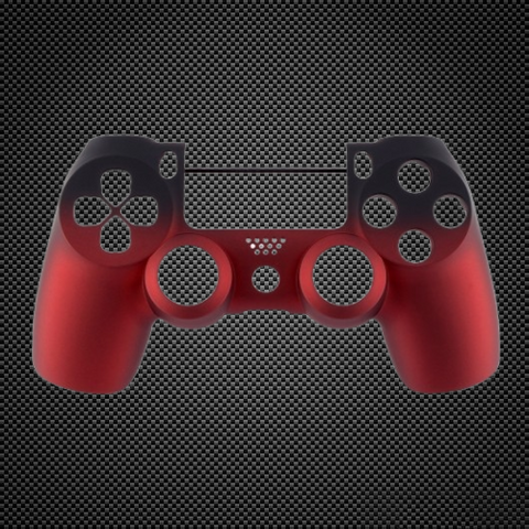 Shadow Red Custom PS4 V2 JDM-040 Controller Front Shell