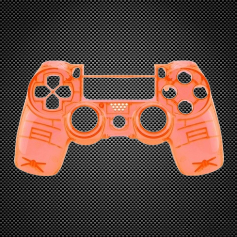 Crystal Orange Custom PS4 V2 JDM-040 Controller Front Shell