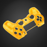 PS4 Slim/Pro JDS 040 V2 Controller Crystal Yellow Custom Front Shell