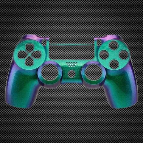 Chameleon Green Custom PS4 V2 JDM-040 Controller Front Shell